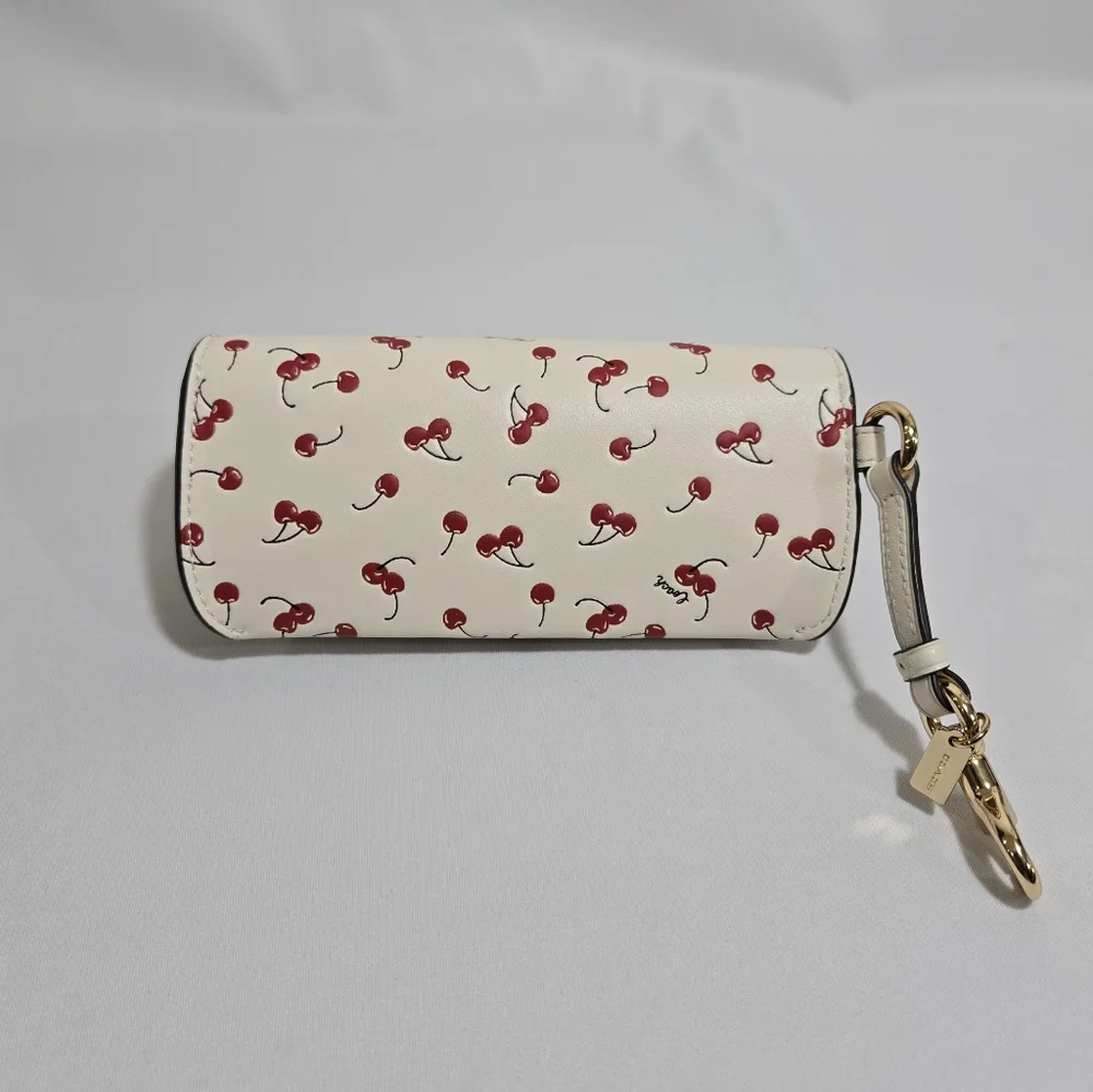 Coach Sunglass Case With Cherry Print